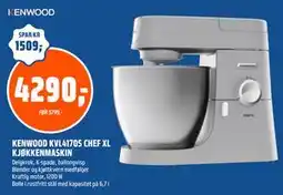 Coop Obs KENWOOD KVL4170S CHEF XL KJØKKENMASKIN tilbud