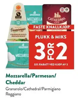 Jacobs Mozzarella/Parmesan/ Cheddar tilbud
