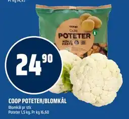 Coop Obs COOP POTETER/BLOMKÅL tilbud