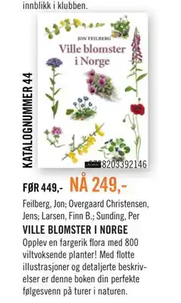 Ark Bokhandel VILLE BLOMSTER I NORGE tilbud