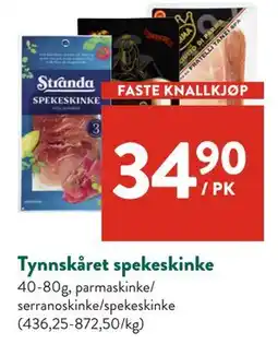 Jacobs Tynnskåret spekeskinke tilbud
