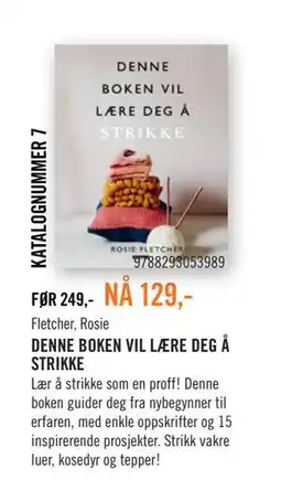 Ark Bokhandel DENNE BOKEN VIL LÆRE DEG Å STRIKKE tilbud