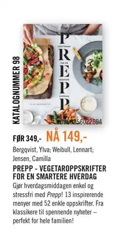 Ark Bokhandel PREPP - VEGETAROPPSKRIFTER FOR EN SMARTERE HVERDAG tilbud