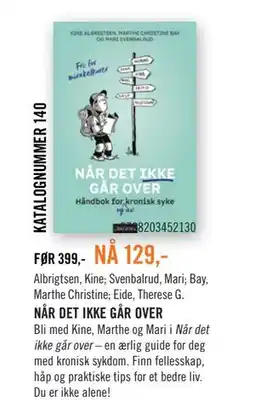 Ark Bokhandel NÅR DET IKKE GÅR OVER tilbud