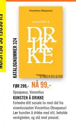 Ark Bokhandel KUNSTEN Å DRIKKE tilbud