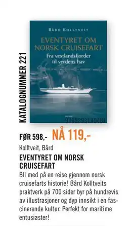 Ark Bokhandel EVENTYRET OM NORSK CRUISEFART tilbud