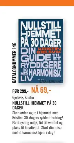Ark Bokhandel NULLSTILL HJEMMET PÅ 30 DAGER tilbud