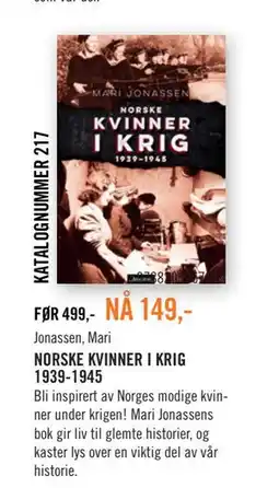 Ark Bokhandel NORSKE KVINNER I KRIG 1939-1945 tilbud