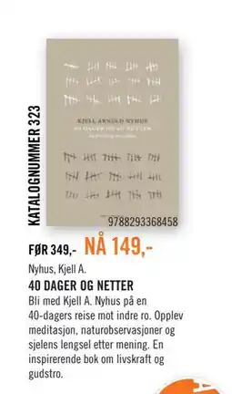 Ark Bokhandel 40 DAGER OG NETTER tilbud