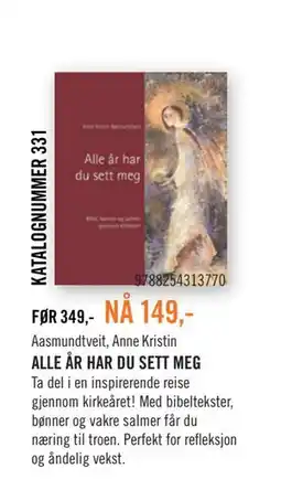 Ark Bokhandel ALLE ÅR HAR DU SETT MEG tilbud