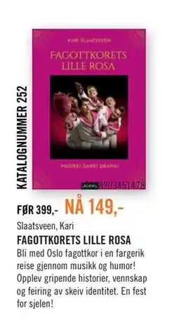 Ark Bokhandel FAGOTTKORETS LILLE ROSA tilbud