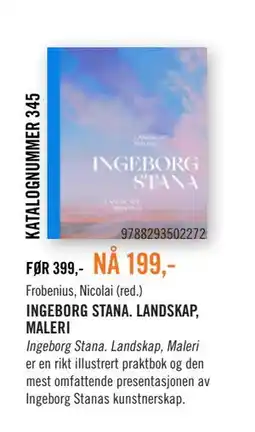 Ark Bokhandel INGEBORG STANA. LANDSKAP, MALERI tilbud