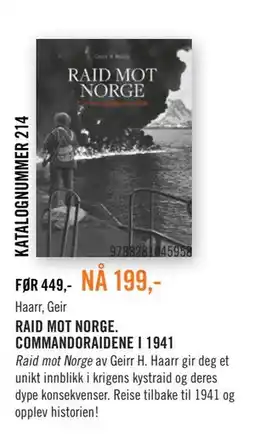 Ark Bokhandel RAID MOT NORGE. COMMANDORAIDENE I 1941 tilbud