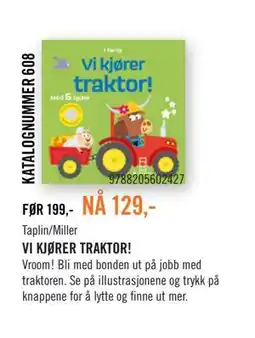Ark Bokhandel VI KJØRER TRAKTOR! tilbud