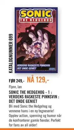 Ark Bokhandel SONIC THE HEDGEHOG - 1 : VERDENS RASKESTE PINNSVIN : DET ONDE GENIET tilbud