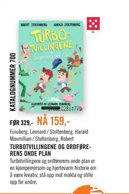 Ark Bokhandel TURBOTVILLINGENE OG ORDFØRERENS ONDE PLAN tilbud