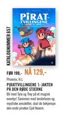 Ark Bokhandel PIRATTVILLINGENE 1: JAKTEN PÅ DEN RØDE STJERNE tilbud