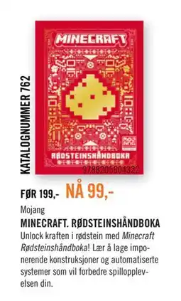 Ark Bokhandel MINECRAFT. RØDSTEINSHÅNDBOKA tilbud