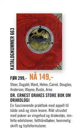 Ark Bokhandel DR. ERNEST DRAKES STORE BOK OM DRAKOLOGI tilbud