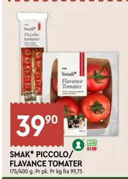 Coop Mega SMAK* PICCOLO/ FLAVANCE TOMATER tilbud