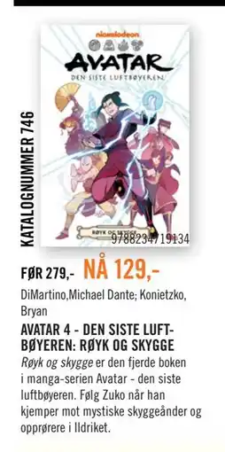 Ark Bokhandel AVATAR 4 - DEN SISTE LUFTBØYEREN: RØYK OG SKYGGE tilbud