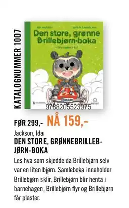 Ark Bokhandel DEN STORE, GRØNNEBRILLEBJØRN-BOKA tilbud