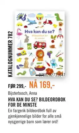 Ark Bokhandel HVA KAN DU SE? BILDEORDBOK FOR DE MINSTE tilbud