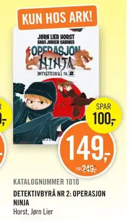 Ark Bokhandel DETEKTIVBYRÅ NR 2: OPERASJON NINJA tilbud