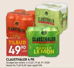 Coop Mega CLAUSTHALER 4 PK tilbud