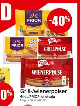 Spar Grill-/wienerpølser tilbud