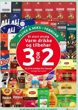 Joker Et stort utvalg. Varm drikke og tilbehør tilbud