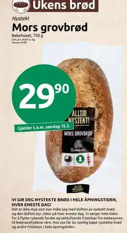 Joker Mors grovbrød tilbud