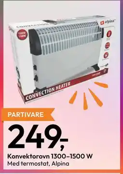 Gigaboks Konvektorovn 1300–1500 W tilbud