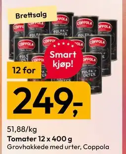 Gigaboks Tomater 12 x 400 g tilbud