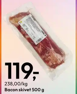 Gigaboks Bacon skivet 500 g tilbud