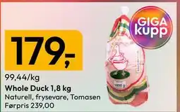 Gigaboks Whole Duck 1,8 kg tilbud