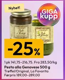 Gigaboks Pesto alla Genovese 500 g tilbud