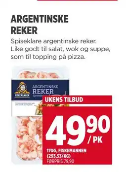 Meny ARGENTINSKE REKER tilbud