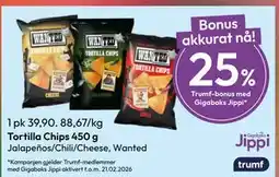 Gigaboks Tortilla Chips 450 g tilbud