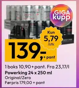 Gigaboks Powerking 24 x 250 ml tilbud
