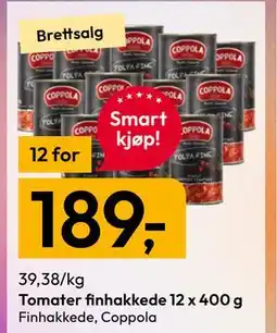 Gigaboks Tomater finhakkede 12 x 400 g tilbud