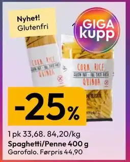 Gigaboks Spaghetti/Penne 400 g tilbud