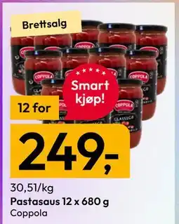 Gigaboks Pastasaus 12 x 680 g tilbud