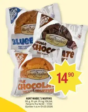 Coop Prix AUNT MABEL´S MUFFINS tilbud