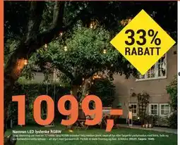 Elektroimportøren Namron LED lyslenke RGBW tilbud