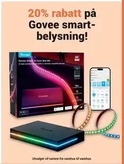 Elektroimportøren 20% rabatt på Govee smartbelysning! tilbud
