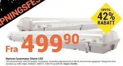 Elektroimportøren Namron lysarmatur Storm LED tilbud