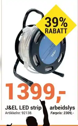 Elektroimportøren J&EL LED strip arbeidslys tilbud