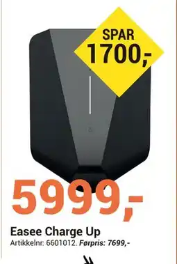 Elektroimportøren Easee Charge Up tilbud