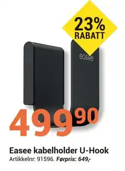Elektroimportøren Easee kabelholder U-Hook tilbud